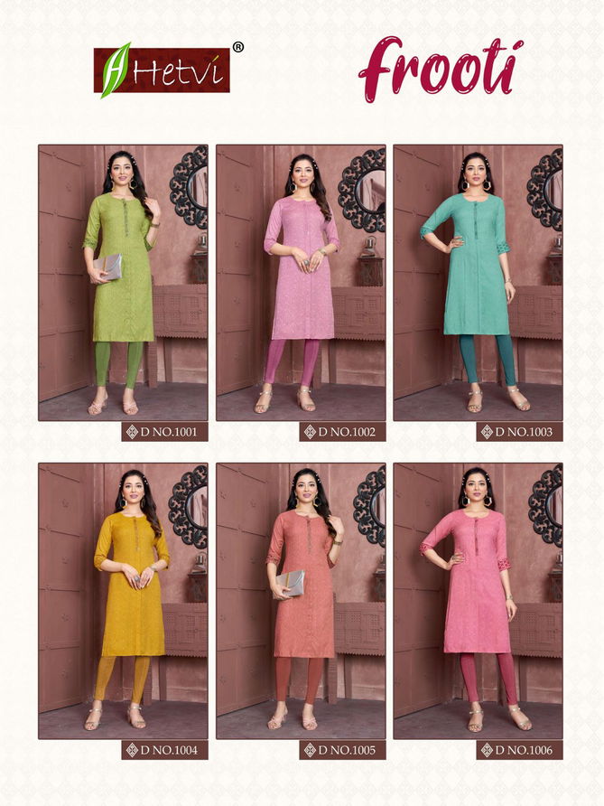 Frooti Vol 1 By Hetvi Daily Wear Rayon Plus Size Kurtis Wholesale Market In Surat
